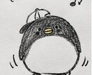 面白いオリジナル落書きを描きます ゆるくてシュールなキャラを手描きします イメージ3