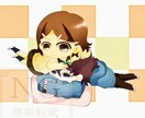 ゆるふわデフォルメ♡女の子イラスト丁寧に描きます ふんわり可愛いデフォルメ女の子をオーダーメイドで制作します！ イメージ6