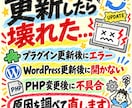 WordPressのエラーを修理、復旧します 原因不明でもOK。WordPressトラブルを調べて直します イメージ4