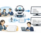 AIを活用して議事録・文字起こしを丁寧に作成します ZoomやTeamsの録音データをお送りください。 イメージ1