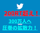 200RT超え❗300万人に拡散します 宣伝・集客・フォロワー＆収益UP3回セット!! イメージ1