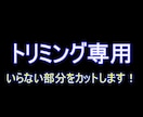 最安値で動画のトリミングをします できるだけ簡単に、かつ早くお届けします！ イメージ1