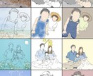 アイコンにもおすすめ！線画イラスト作成いたします シンプルな線画イラストを背景違いで3パターン納品いたします！ イメージ3