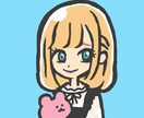 SNSアイコンに使えるにがおえ描きます ゆるキャラと一緒にシンプルでかわいいにがおえかきますよ イメージ1