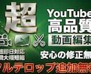 YouTube・SNS動画を高品質編集します カット・テロップ・BGMまで丁寧に編集 イメージ1