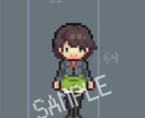 ドットで立ち絵イラスト（小）作成します 懐かしさのあるドット絵アイコン，いかがですか． イメージ5