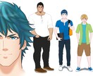 Live2d用パーツ分けイラスト作成します 色々なタイプ子供、女性、男性まで用途に合わせて作成可能です！ イメージ5