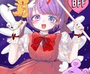 ふわふわかわいいイラスト描きます 柔らかい雰囲気の女の子やかあいい衣装描くのが好き イメージ1