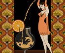 レトロで雰囲気のあるイラスト描きます ビジュアル作り、挿絵やDM作成にアイキャッチなイメージを イメージ7