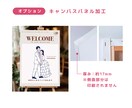 ウェルカムボード用オリジナルイラスト作成します 選べるサイズ、キャンバスパネル加工もできます！ イメージ7