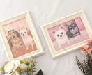 額縁付可＊配送料無料＊ペットの似顔絵を描きます 油絵風でおしゃれなペット似顔絵＊プレゼントにおすすめ イメージ2