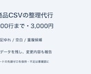 商品CSVの表記ゆれと重複候補を整理します 元データを残し、変更箇所と要確認項目もお渡し イメージ1