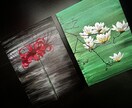 お花の個性あるアクリル画描きます 部屋に飾りたくなるシンプルだけど個性的な植物アート イメージ1