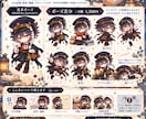 キャラクターを可愛い全身SDにします 完成済みキャラの特徴を大切に可愛くSD化 イメージ4