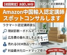 Amazon中国輸入認定講師スポットコンサルします ラクマート認定講師が直伝。90分たっぷりコンサルします！ イメージ1