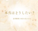 ぐちゃぐちゃな思考と感情を整理します 分かっているのに動けない。を終わらせる。 イメージ1
