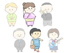 ほんわか似顔絵風イラスト描きます ペットの追加も可！アイコンやお店の広告等にご利用頂けます！ イメージ7