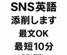 SNS英語を自然な表現に添削します 最短10分〜！SNS・日常の英語翻訳ならお任せください。 イメージ1