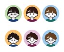 SNSで使える似顔絵アイコンを作成します シンプル可愛い似顔絵が欲しい方へ イメージ3