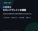 AI秘書とセカンドブレインを構築します AIがあなたの前提を覚えた状態で毎回答える土台を作ります イメージ1