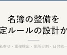 顧客名簿の名寄せ・重複削除を代行します 名寄せ・データクレンジング・住所分割・日付統一に対応 イメージ5