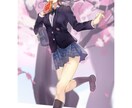 キャラクターの1枚絵を描きます SNSや動画などにお使い頂けるイラストを制作致します。 イメージ5