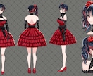 低価格でVtuberモデリング全行程制作します Live2Dモデリングのみ、レイヤー分けイラストのみもOK！ イメージ3