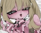ダークなかっこ可愛い女の子描きます ピアス、ウルフなどかっこ可愛い印象の女の子が好きな方！！ イメージ5