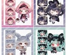 かわいいミニキャライラストお描きします short動画・サムネイル・アイコン等に！表情差分付き︎‪‪ イメージ1