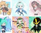 商用利用無料♢可愛いミニキャラ制作します キラキラな瞳が好きな方におすすめです！配信やグッズにも◎ イメージ2