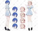 キャラクター立ち絵制作します TRPG・ゲーム・配信等で使用できる立ち絵イラストを描きます イメージ4