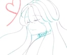 ふんわりかわいいイメージの女の子を描きます ふわっと髪の女の子イラストです。お気軽にご相談ください♡ イメージ3