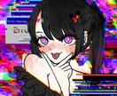 サイケデリックでガツンと目を引く絵を描きます サイケデリックでケミカルな世界観にポップな人物イラスト イメージ3