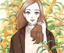 女性のイラスト描きます SNSアイコンや似顔絵などに◎ イメージ4
