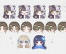 顔だけイラスト制作します 活動用やコテキャシート等にも! イメージ4