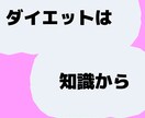 ダイエットに成功するための知識を教えます ダイエットの土台となる部分を知ることが大切です！ イメージ1