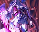 実績作り中　光と躍動感でキャラを最高に輝かせます アイコン・サムネ・MV等　迫力のあるイラストをお求めの方に！ イメージ8