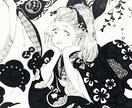 アナログイラスト描きます アナログ線画イラスト・水彩イラストを承ります イメージ2