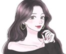 韓国風｜クールで綺麗めな女の子イラスト描きます 可愛いだけじゃ物足りない。ダークなイラストを探している貴方へ イメージ9