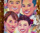 温かくて絵画的✨オシャレでそっくりな似顔絵描きます アクリル画の多彩なカラー、世界に一つの記念になる似顔絵作品 イメージ8