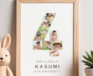 お子さまの誕生日フォトボードをデザインします １年分の「大きくなったね！」を世界に一つの飾れる１枚に！ イメージ6