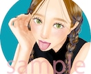 商用可◎お写真を元にほんわかお洒落似顔絵描きます SNSにおすすめ/綺麗め/服装・髪型・メイク等変更可 イメージ9