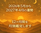 あなたの1年(12ヶ月)を月別にリーディングします 1年間の運勢を詳しく知りたい方はコチラ！丁寧な鑑定！ イメージ1