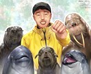 ２月末締切／リアルな似顔絵お受けします リアル似顔絵イラストで、幻想的な1枚を制作致します！ イメージ3