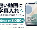 完成原稿から60秒以内の動画に字幕を入れます 素材と原稿を支給、文章で相談・MP4納品 イメージ1