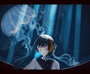 光と色で目を惹きつけるイラストを描きます 光の美しさを追及した、目を惹く色合いのアニメ塗りイラスト イメージ3