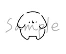 商用◎!ゆるかわいいアイコン描きます シンプルで優しげなイラスト似顔絵^^ 【モノクロ】 イメージ3