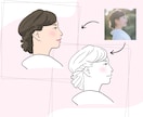 抜け感あるおしゃれなシンプル似顔絵描きます プレゼントにも♪軽やかなタッチの似顔絵作成いたします イメージ2