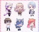 SD（デフォルメ、ミニ）キャライラスト作成します アイコン、グッズ、配信などにどうぞ！ イメージ7