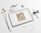 シンプルで素朴な似顔絵描きます ★背景が数ある中から無料で選べます！★ イメージ2